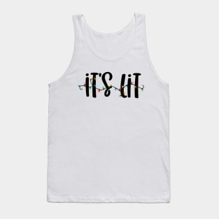 It's Lit Christmas Holiday Lights Tank Top